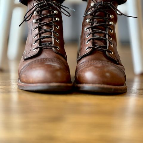 View photo of Red Wing Iron Ranger in S.B. Foot Amber Harness