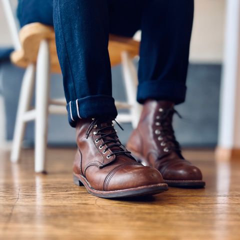 View photo of Red Wing Iron Ranger in S.B. Foot Amber Harness