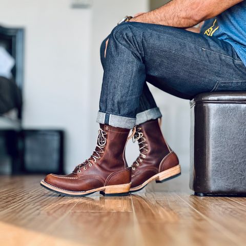 Nicks Moc Toe in Italian Brown Cypress