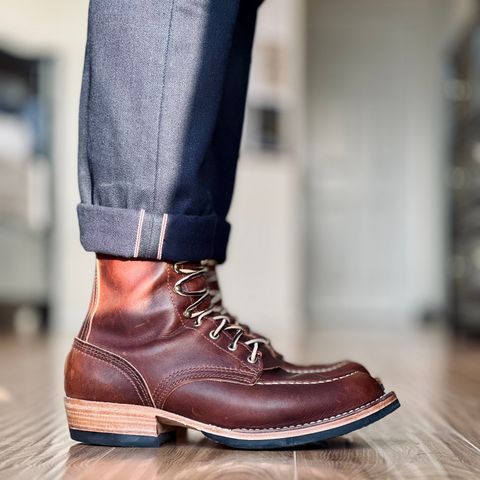 Nicks Moc Toe in Italian Brown Cypress