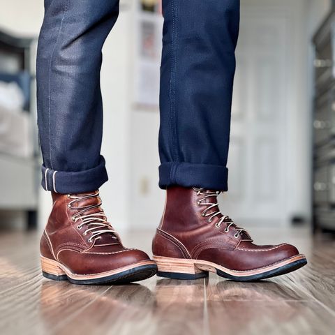 Nicks Moc Toe in Italian Brown Cypress