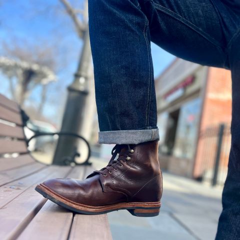 View photo of Allen Edmonds Higgins Mill in Horween Brown Chromexcel