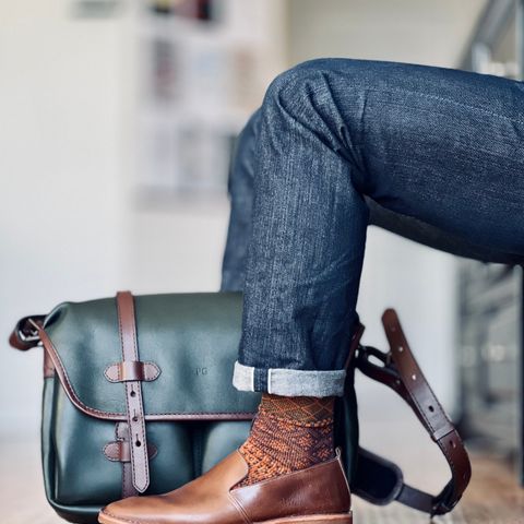 BLKBRD Travers in Horween Natural Chromexcel