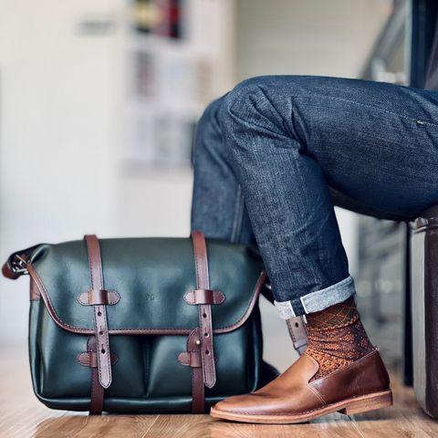 BLKBRD Travers in Horween Natural Chromexcel