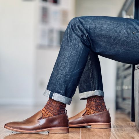 BLKBRD Travers in Horween Natural Chromexcel
