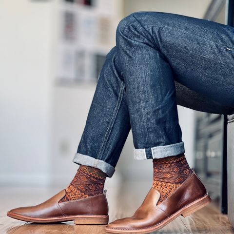 BLKBRD Travers in Horween Natural Chromexcel