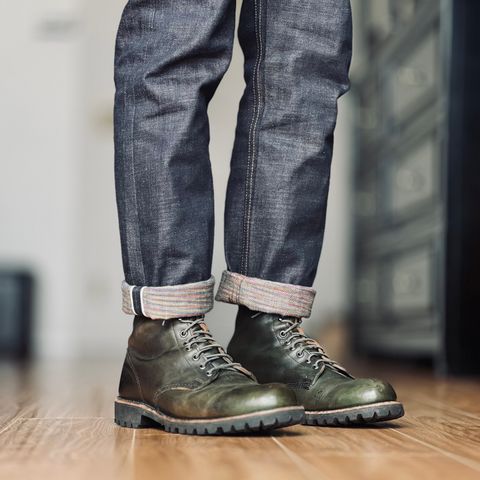 View photo of Thorogood Tomahawk in Horween Olive Chromexcel