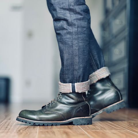 View photo of Thorogood Tomahawk in Horween Olive Chromexcel