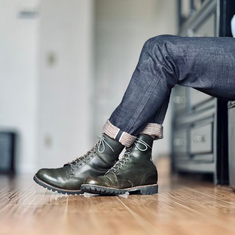 View photo of Thorogood Tomahawk in Horween Olive Chromexcel