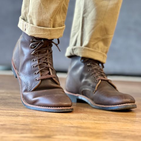 Red Wing Merchant in S.B. Foot Ebony Harness