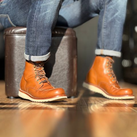 View photo of Grant Stone Brass Boot in Badalassi Carlo Saddle Tan Minerva