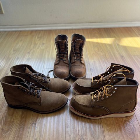 View photo of Red Wing Merchant in S.B. Foot Olive Mohave Roughout