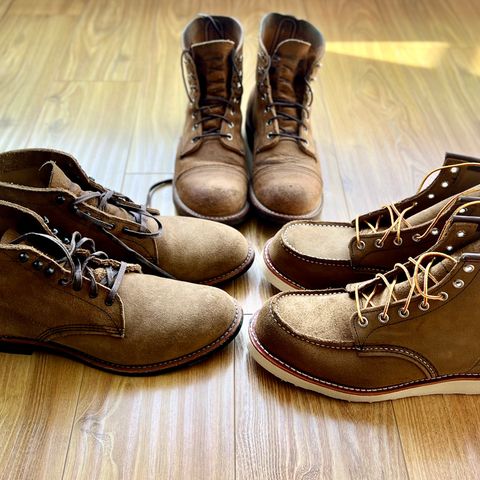 View photo of Red Wing Merchant in S.B. Foot Olive Mohave Roughout