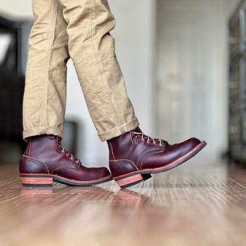 View photo of Nicks MTO in Wickett & Craig Burgundy Double Stuffed