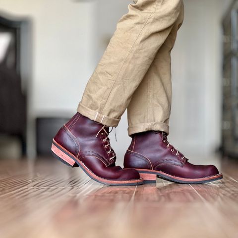 View photo of Nicks MTO in Wickett & Craig Burgundy Double Stuffed