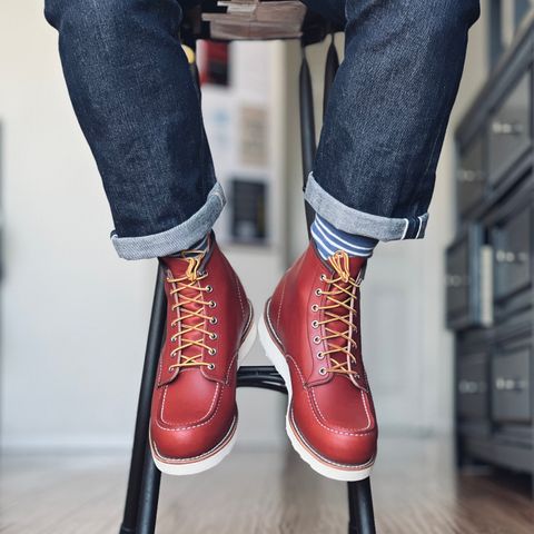 View photo of Red Wing 6-Inch Classic Moc in S.B. Foot Oro-Russet Portage