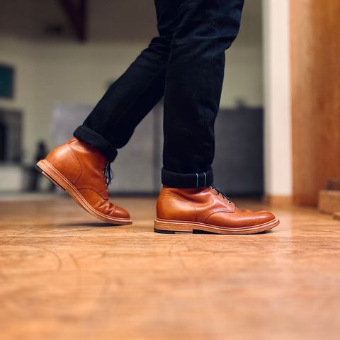 View photo of Grant Stone Diesel Boot in Badalassi Carlo Saddle Tan Minerva