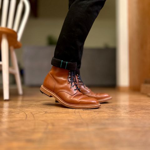 View photo of Grant Stone Diesel Boot in Badalassi Carlo Saddle Tan Minerva