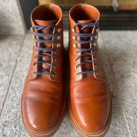 View photo of Grant Stone Diesel Boot in Badalassi Carlo Saddle Tan Minerva