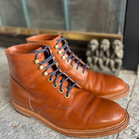 View photo of Grant Stone Diesel Boot in Badalassi Carlo Saddle Tan Minerva