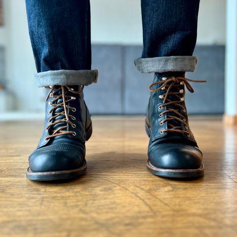 View photo of Red Wing Iron Ranger in S.B. Foot Black Harness