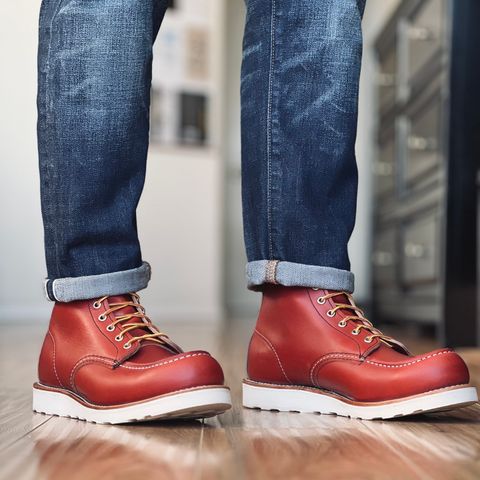 View photo of Red Wing 6-Inch Classic Moc in S.B. Foot Oro-Russet Portage