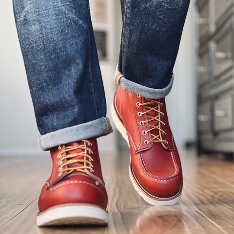 View photo of Red Wing 6-Inch Classic Moc in S.B. Foot Oro-Russet Portage