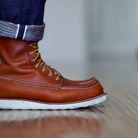 View photo of Red Wing 8-Inch Classic Moc in S.B. Foot Oro Legacy