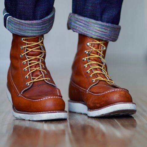 View photo of Red Wing 8-Inch Classic Moc in S.B. Foot Oro Legacy