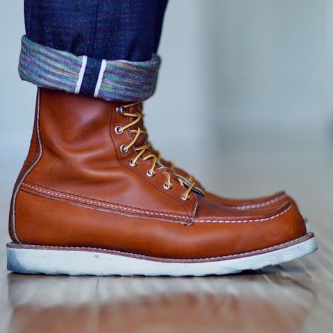 View photo of Red Wing 8-Inch Classic Moc in S.B. Foot Oro Legacy