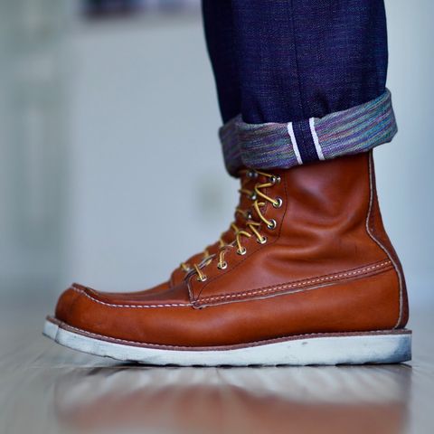 View photo of Red Wing 8-Inch Classic Moc in S.B. Foot Oro Legacy