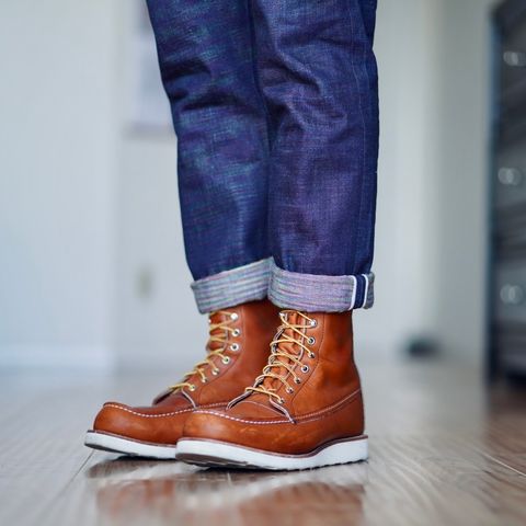 View photo of Red Wing 8-Inch Classic Moc in S.B. Foot Oro Legacy