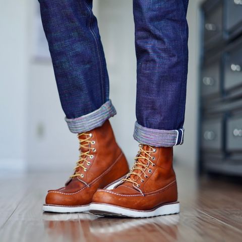 View photo of Red Wing 8-Inch Classic Moc in S.B. Foot Oro Legacy