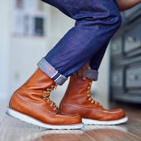 View photo of Red Wing 8-Inch Classic Moc in S.B. Foot Oro Legacy