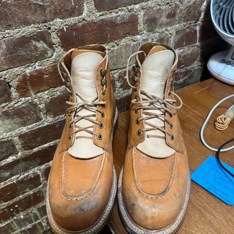 Grant Stone Brass Boot in Horween Tan Essex