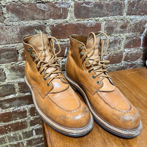Grant Stone Brass Boot in Horween Tan Essex