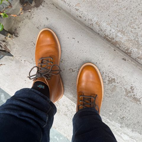 View photo of Grant Stone Diesel Boot in Badalassi Carlo Saddle Tan Minerva