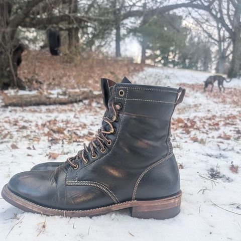 Jakkrabbits Custom Model in Shinki Black Antique Horsehide
