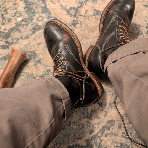 Jakkrabbits Custom Model in Shinki Black Antique Horsehide