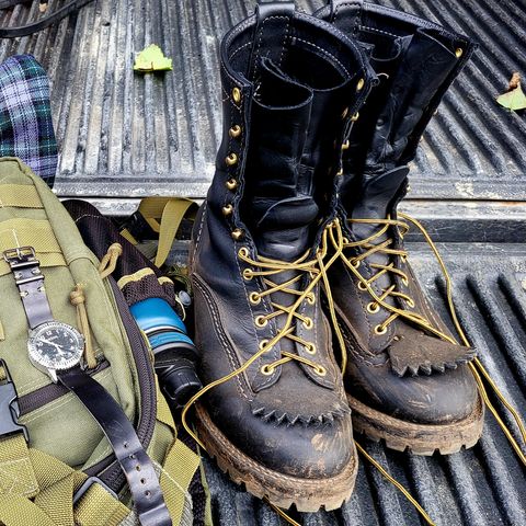 Wesco Jobmaster in Stock Black Leather