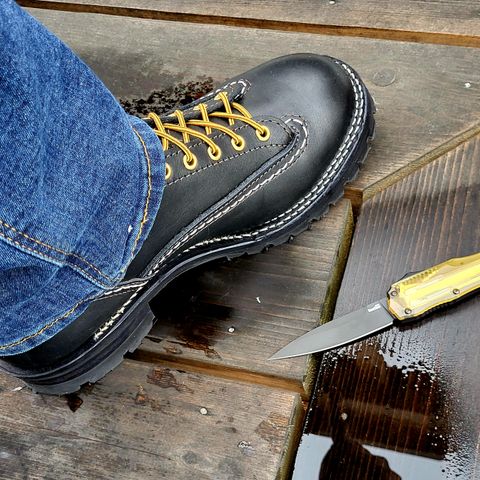 Wesco Jobmaster in Stock Black Leather