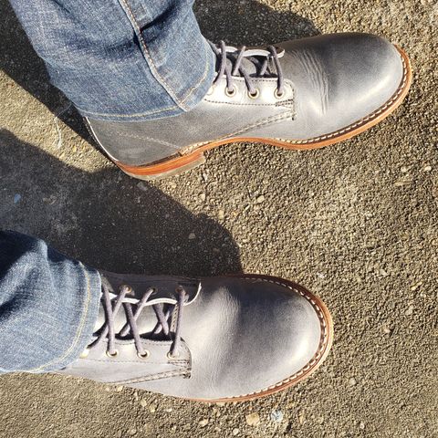 Wolverine 1000 Mile Plain-Toe Boot in Horween Olive Tanned