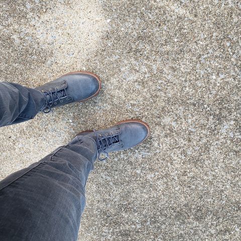 Wolverine 1000 Mile Plain-Toe Boot in Horween Olive Tanned