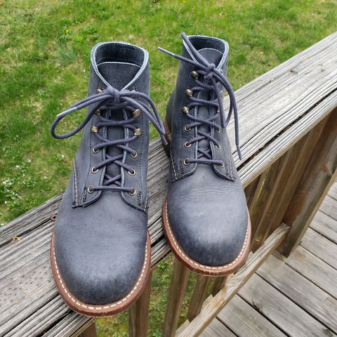 Wolverine 1000 Mile Plain-Toe Boot in Horween Olive Tanned