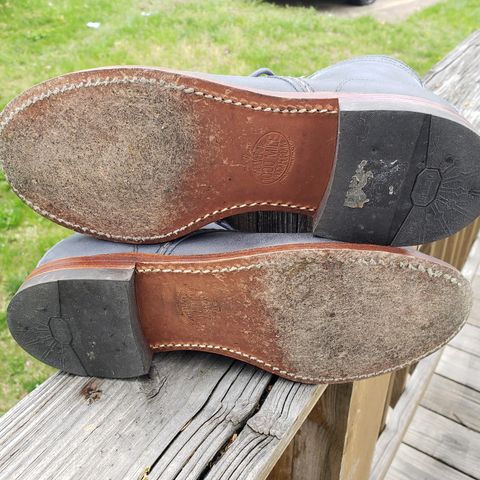 Wolverine 1000 Mile Plain-Toe Boot in Horween Olive Tanned