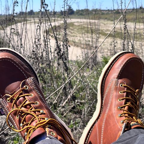 Thorogood American Heritage 6" Moc Toe in Tobacco Gladiator Oil-Tanned