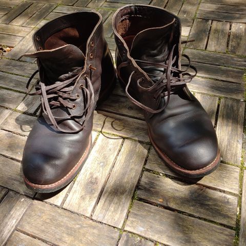 Red Wing Merchant in S.B. Foot Ebony Harness