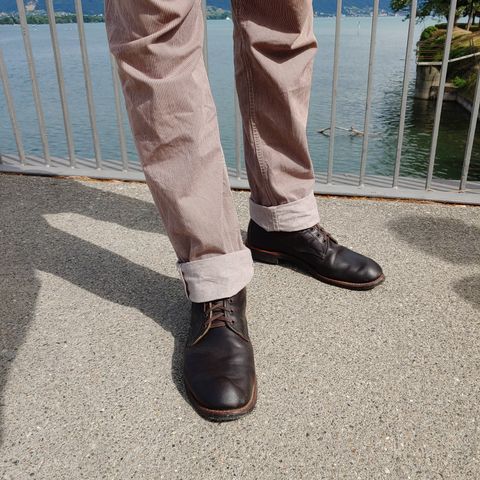 View photo of Red Wing Merchant in S.B. Foot Ebony Harness