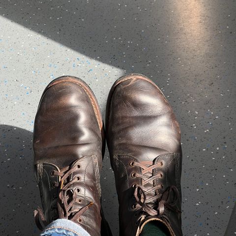 Red Wing Merchant in S.B. Foot Ebony Harness