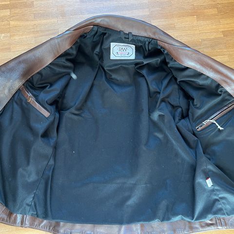 View photo of Rugged West Rugged Rider in Two Tone Brown Steerhide & Black Cotton Liner